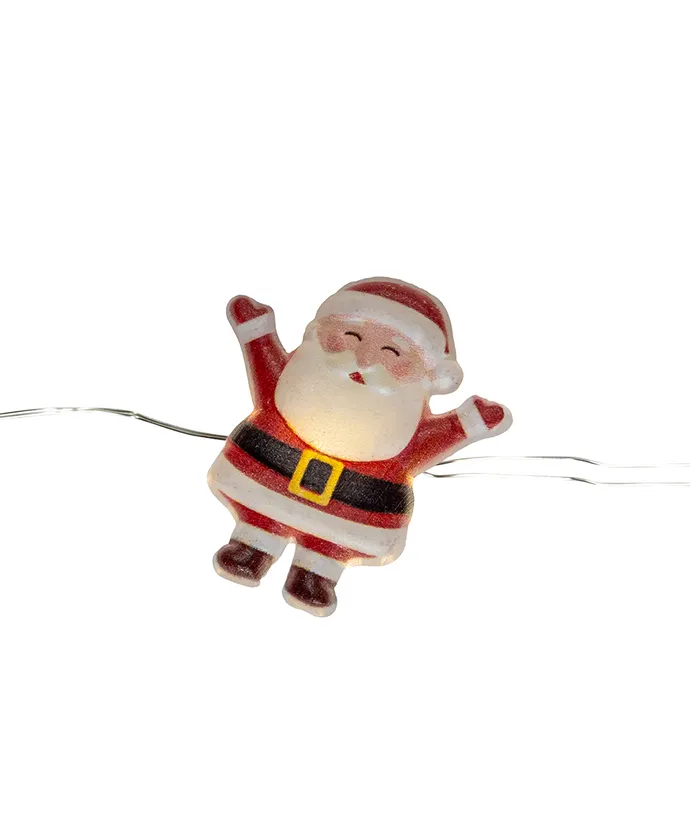 Kurt S. Adler - 7' Battery Operated 15-Light Warm White Fairy LED Santa, Snowman & Truck Light Sets, 3 Assorted - Image 6