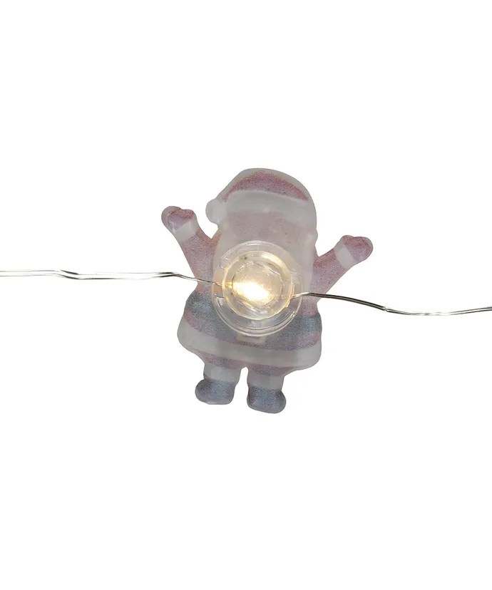 Kurt S. Adler - 7' Battery Operated 15-Light Warm White Fairy LED Santa, Snowman & Truck Light Sets, 3 Assorted - Image 5