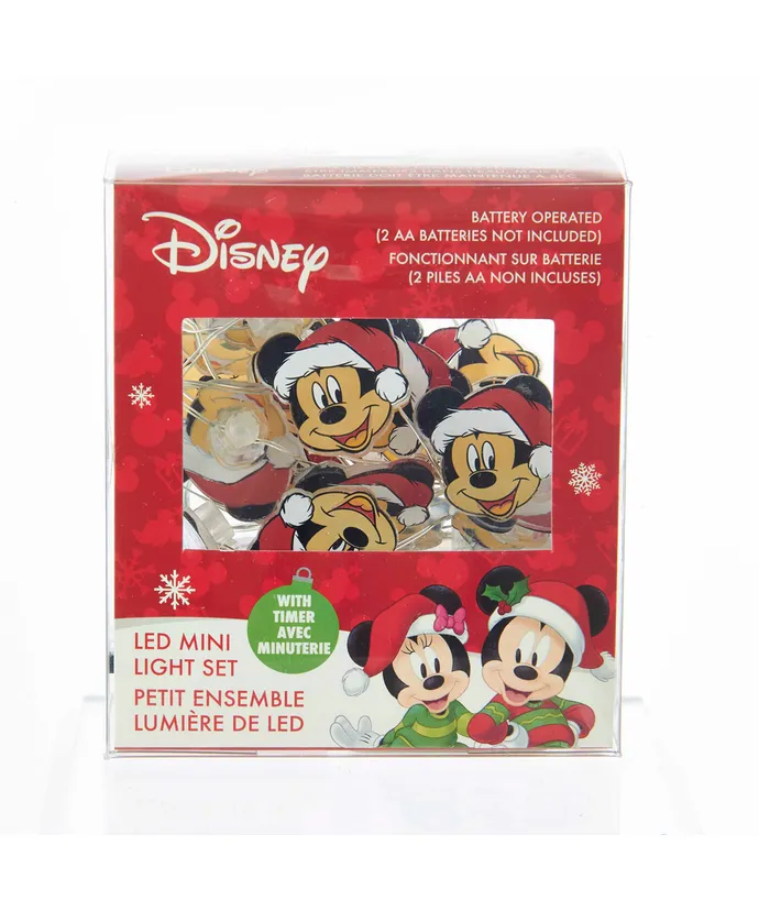 Kurt S. Adler - 9' 20-Light Battery-Operated Disney© Mickey Mouse LED Fairy Light Set - Image 6