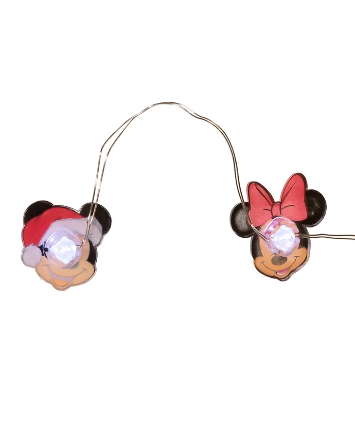 Kurt S. Adler - 9' 20-Light Battery-Operated Disney© Mickey and Minnie LED Fairy Light Set - Image 4