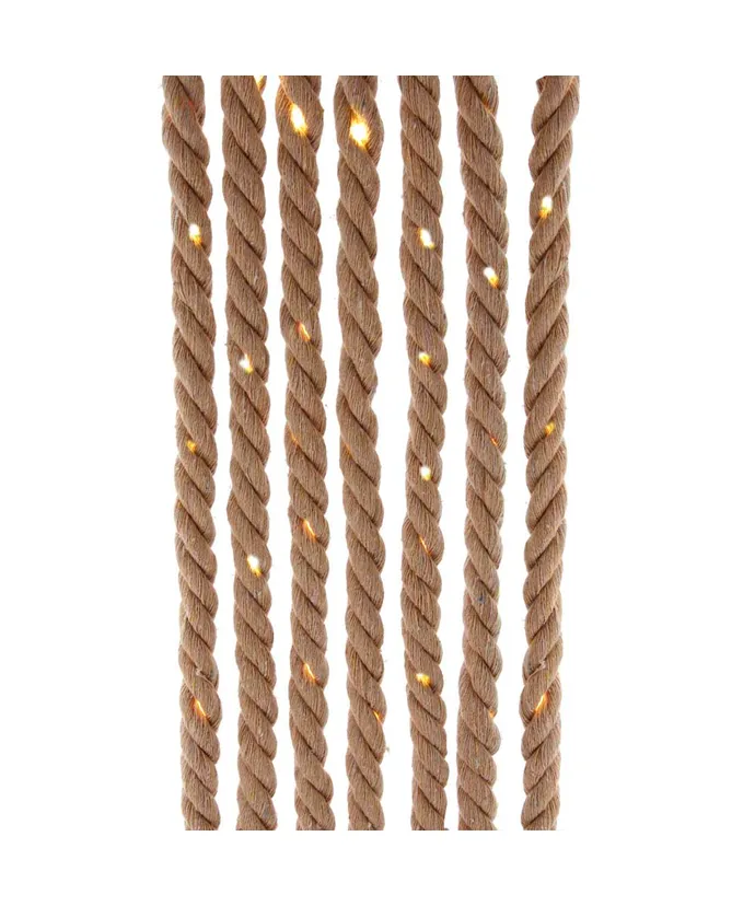 Kurt S. Adler - 9.8' Battery Operated 30-Light Warm White Superbright Fairy LED Brown Rope Light