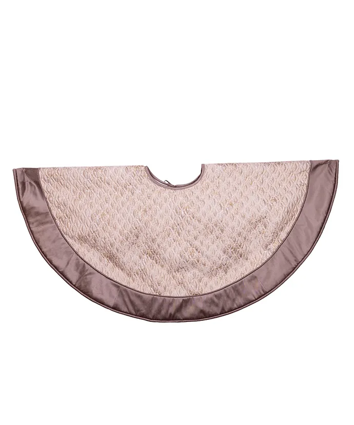 Kurt S. Adler - Diamond Jacquard With Gray Dupion Border Tree Skirt