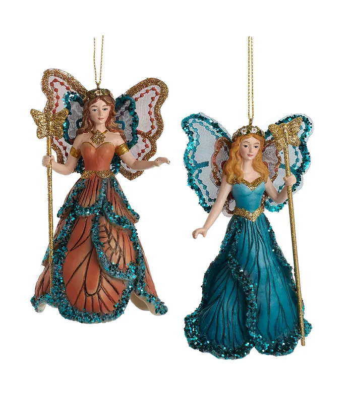 Kurt S. Adler - Fairy Queen Ornaments, 2 Assorted