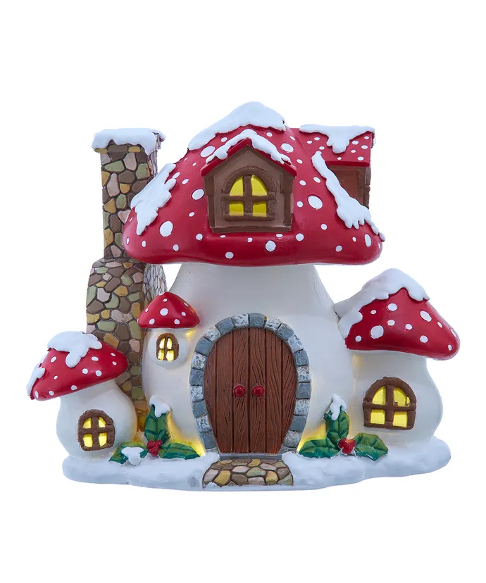 Kurt S. Adler - Merry Little Mushrooms Cottage Tabletop