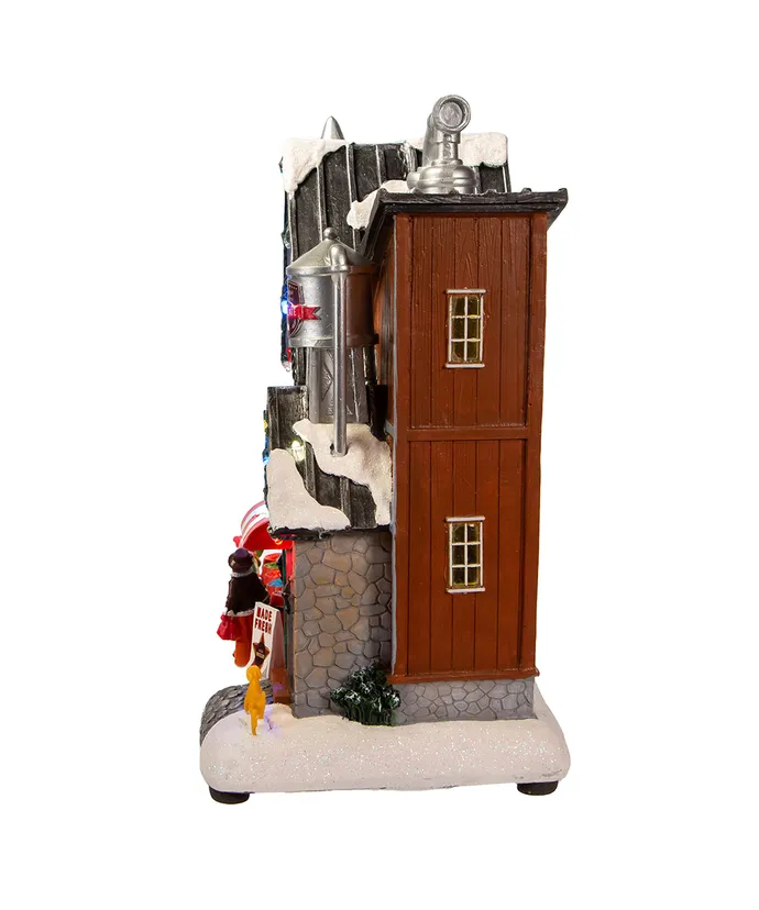 Kurt S. Adler - 10.63" Battery-Operated Light-Up Musical Chocolate Factory