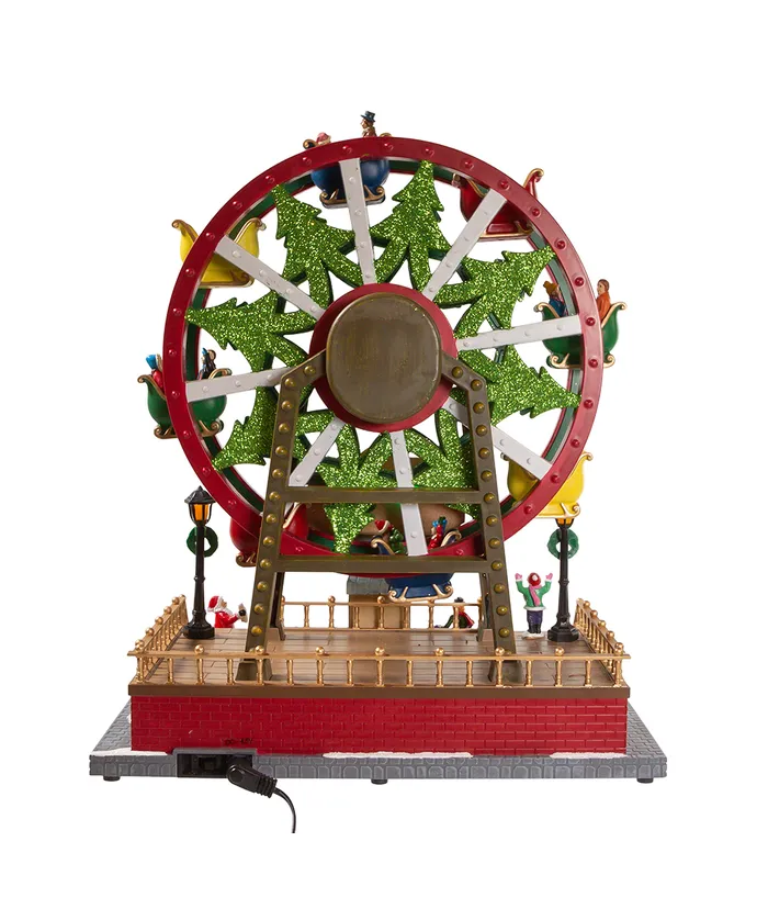 Kurt S. Adler - 13" Lighted Musical Christmas Ferris Wheel