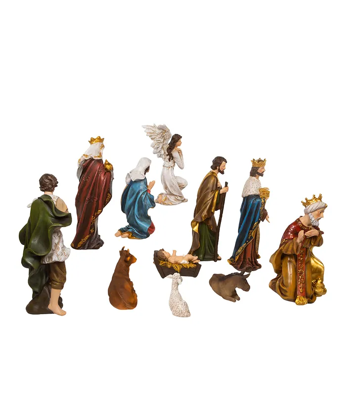 Kurt S. Adler - 15" Nativity Figurine Table Pieces, 11-Piece Set
