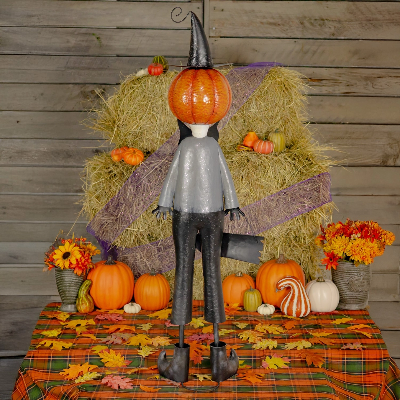 Jack-O-Lantern Gentleman "Jack Arachnid" Halloween Decoration ,  - 56.5" - - Image 6