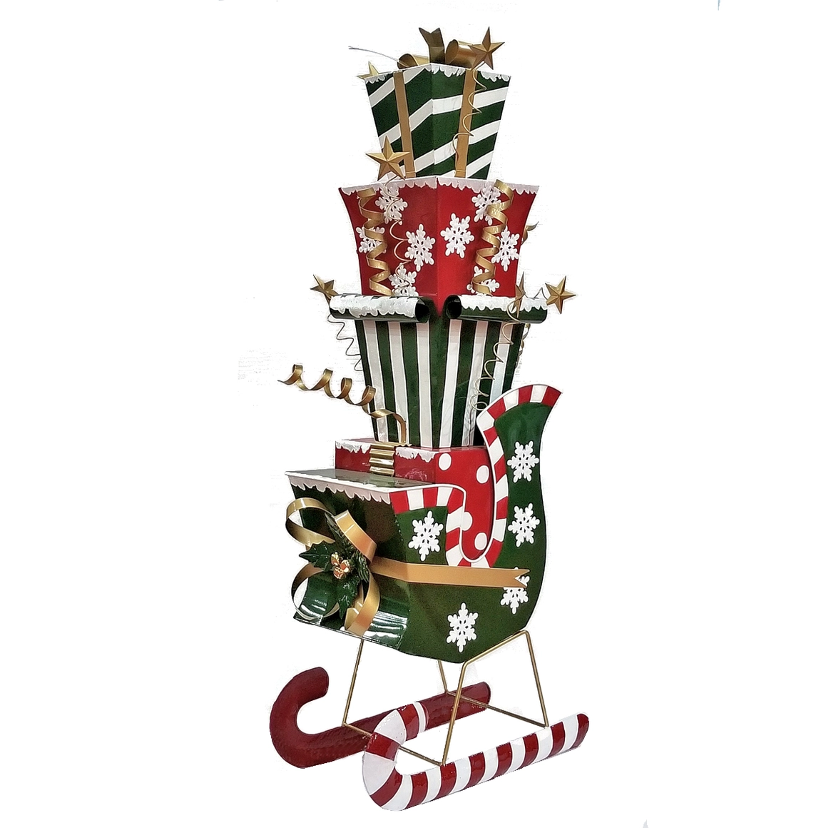 Large Iron Christmas Sleigh with Presents, Multi - 4ft Tall - Image 6