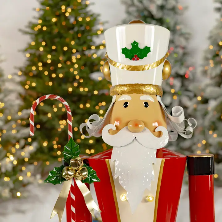 Light-Up Iron Christmas Nutcrackers - 5 Assorted Styles, Multicolored - 5ft Tall - Image 17