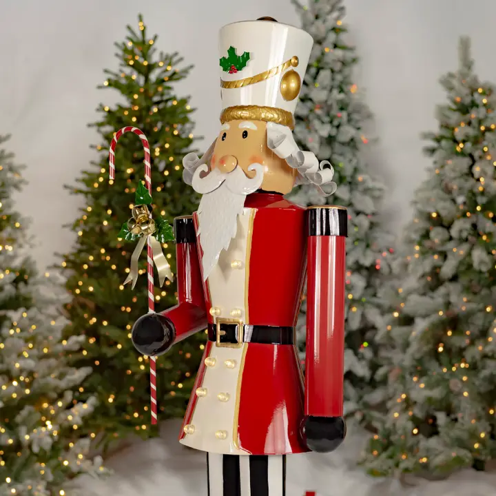 Light-Up Iron Christmas Nutcrackers - 5 Assorted Styles, Multicolored - 5ft Tall - Image 21