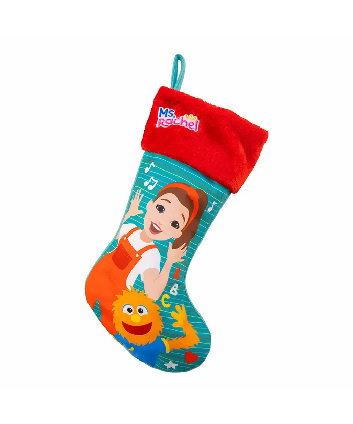 Kurt S. Adler - Ms. Rachel™ With Herbie Holiday Colors Applique Stocking