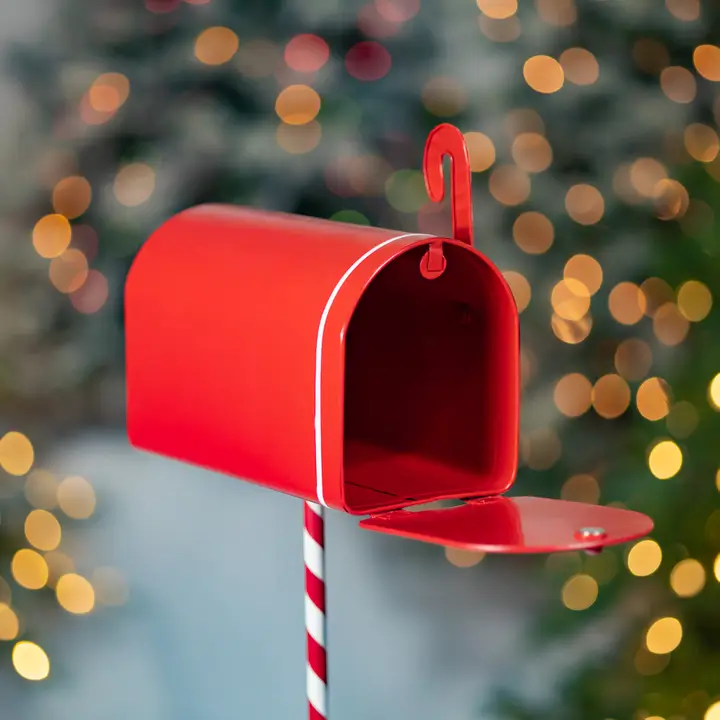 North Pole" Metal Mailbox - Image 3