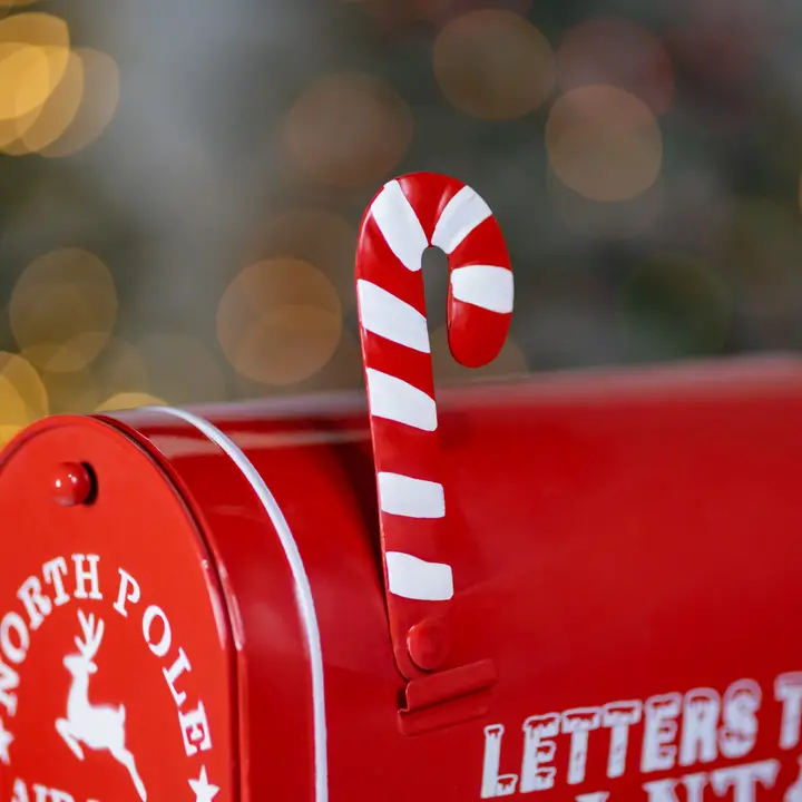 North Pole" Metal Mailbox - Image 4