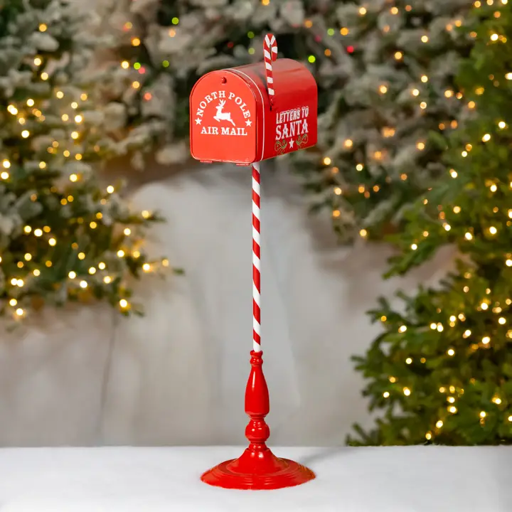 North Pole" Metal Mailbox