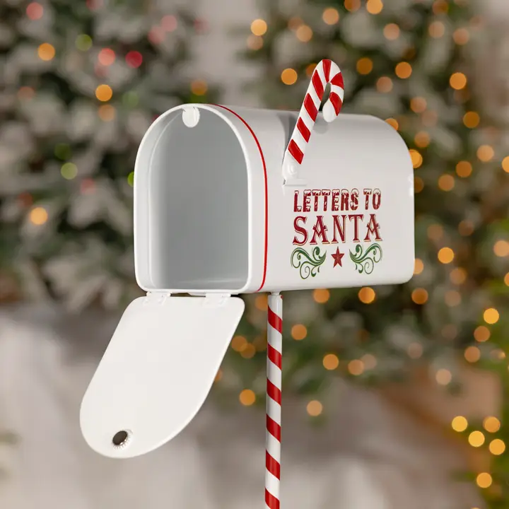 North Pole" Metal Mailbox - Image 8