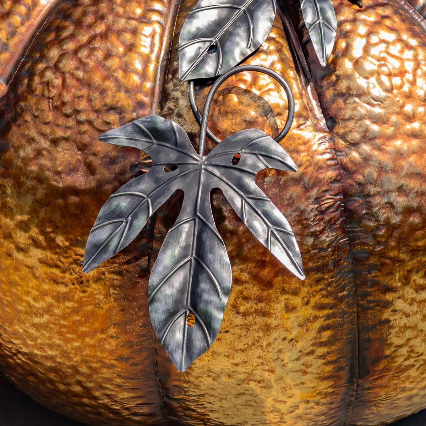 Pumpkin Halloween Decoration Gold-Brushed Iron - Image 6
