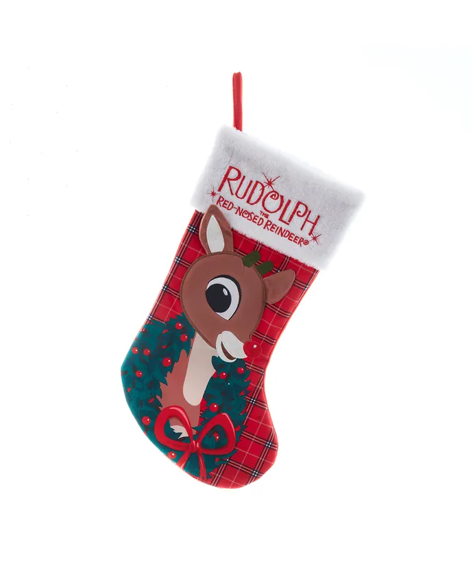 Kurt S. Adler - Rudolph The Red Nose Reindeer® Applique Head StockingKurt S. Adler -