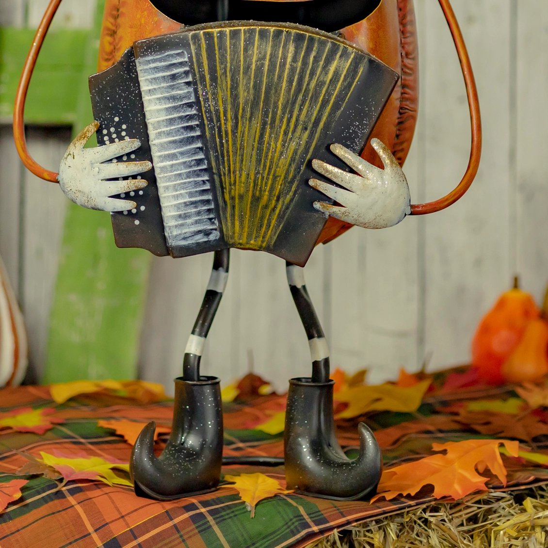 Tall Jack-O-Lantern With Accordion Halloween Decoration, 30.5" Tall - Image 3