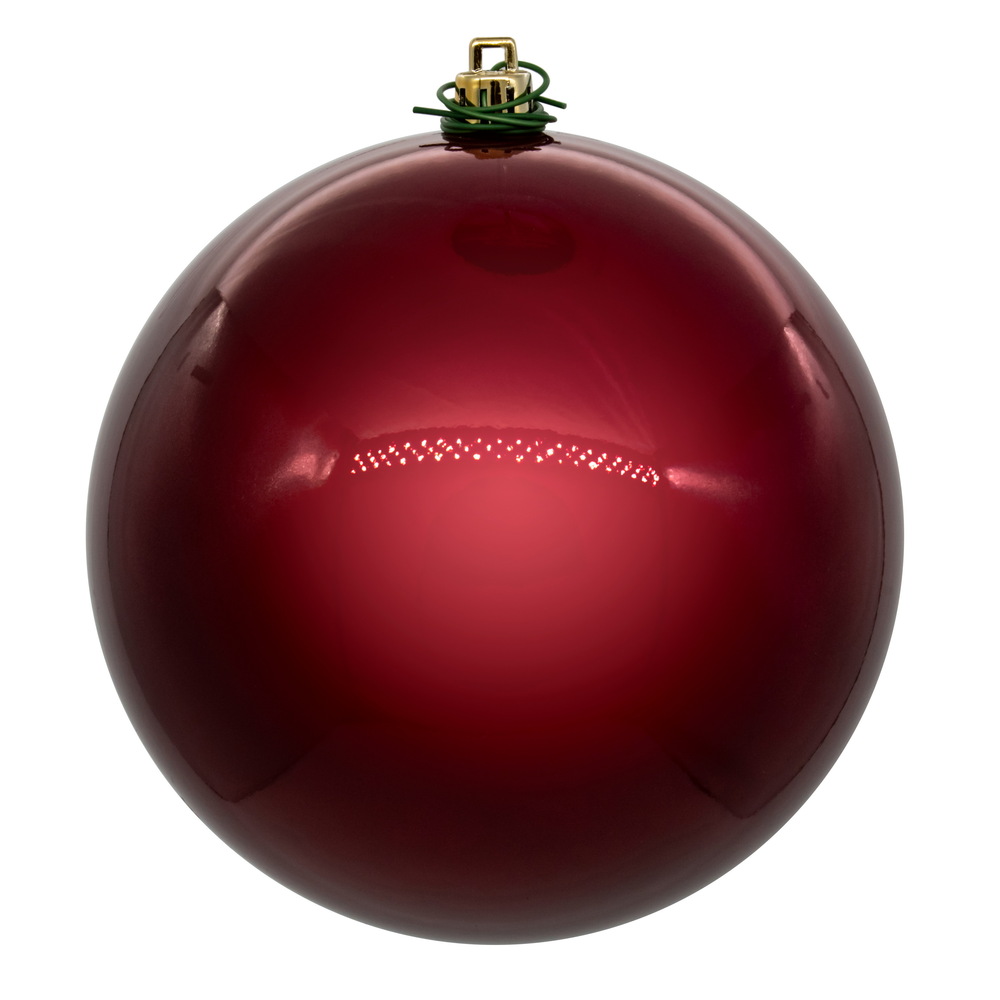 Vickerman - 6 Ball Ornaments, Berry Pearl Finish - 4 Inch