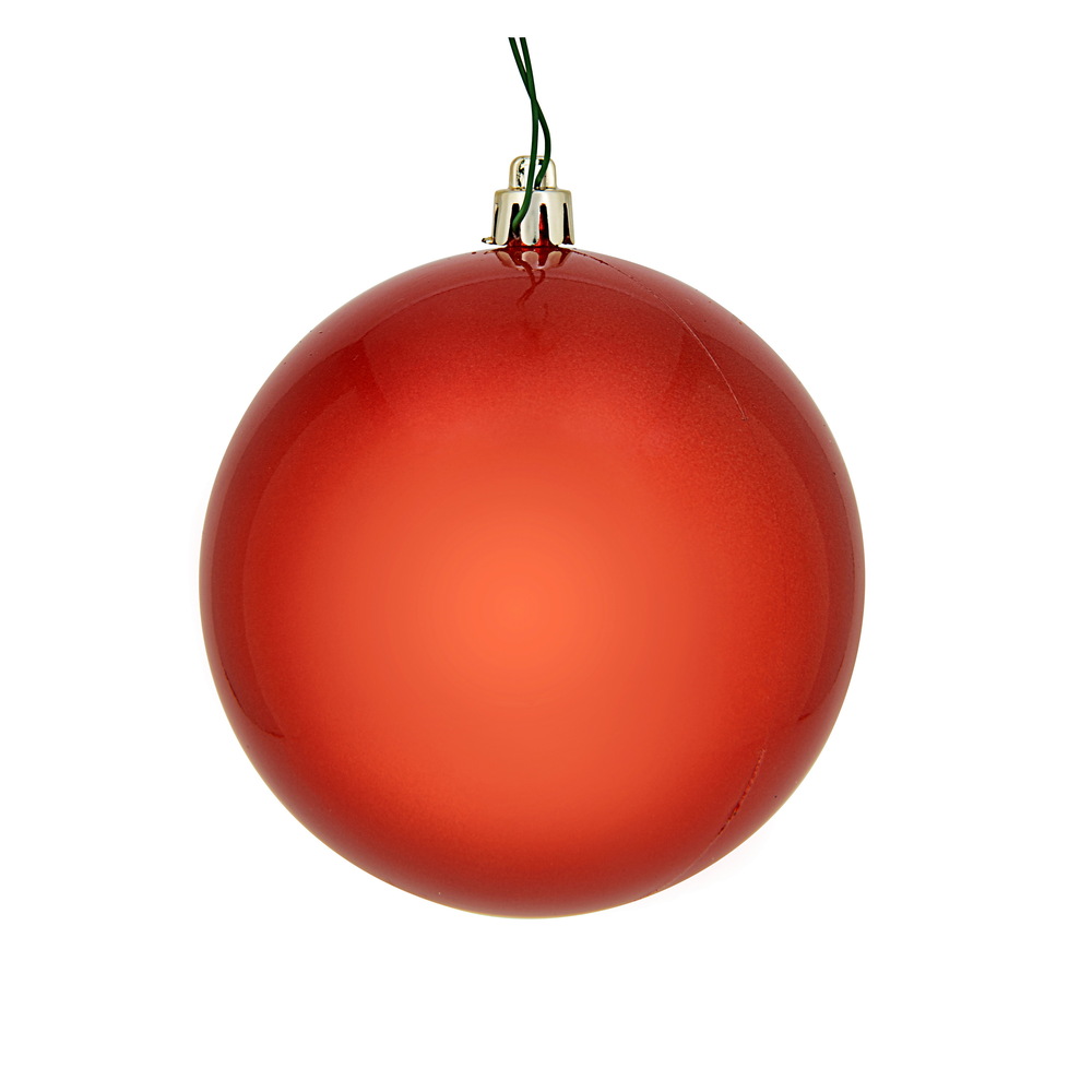 Vickerman - 6 Ball Ornaments, Bittersweet Candy Finish - 4 Inch