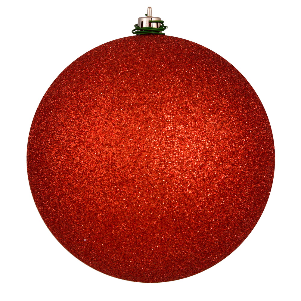 Vickerman - 6 Ball Ornaments, Bittersweet Glitter Finish - 4.75 Inch
