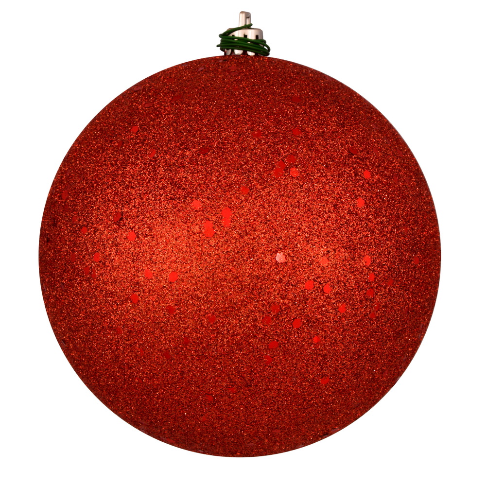 Vickerman - 6 Ball Ornaments, Bittersweet Sequin Finish - 4.75 Inch