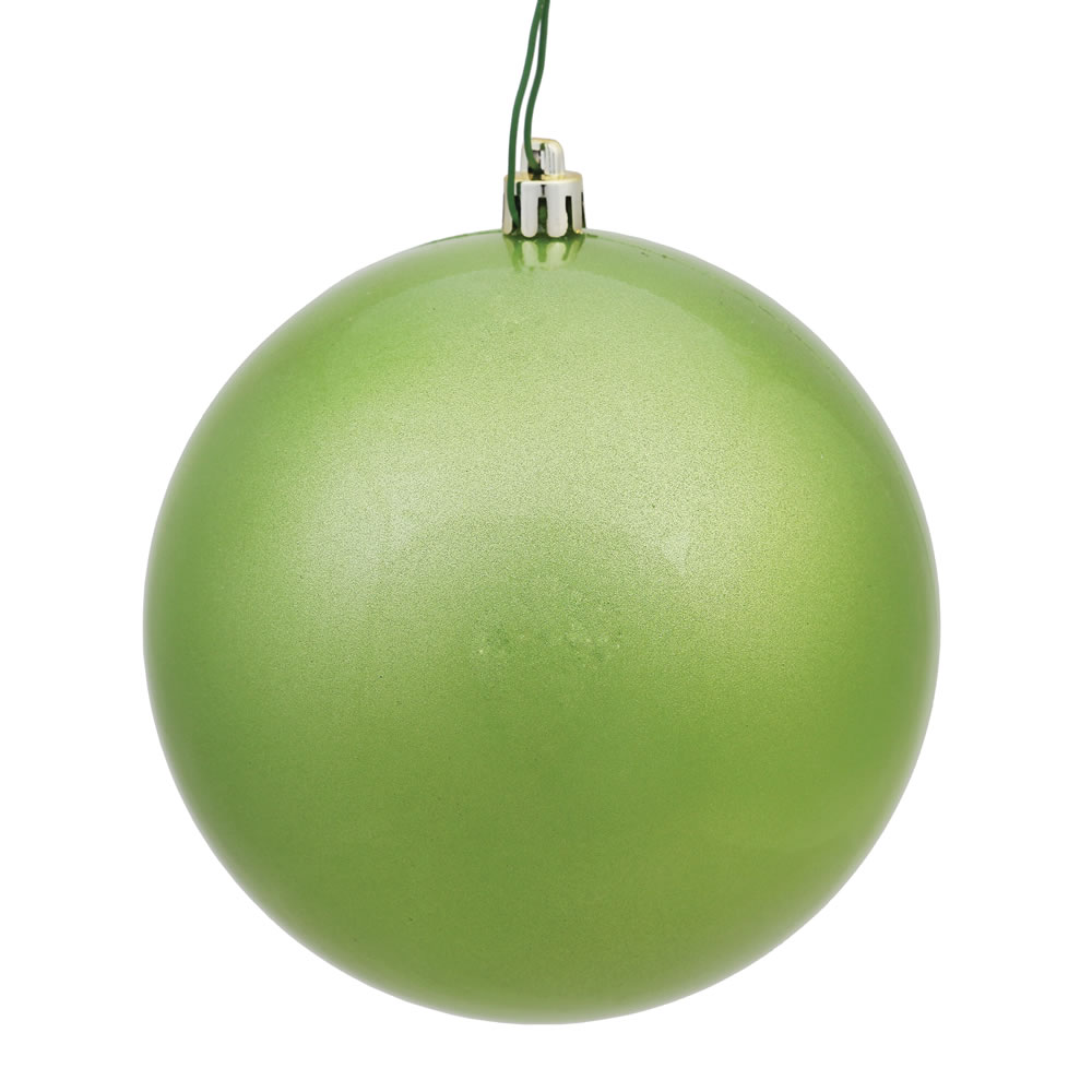 Vickerman - 6 Ball Ornaments, Celadon Candy Finish - 4 Inch