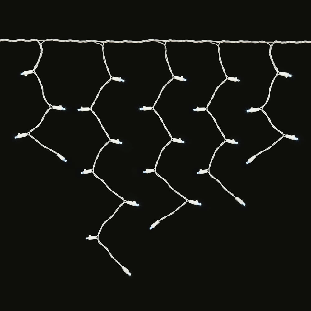 Vickerman - 70 Wide Angle LED Icicle Light on White Wire, 9' Christmas Single Mold Light Strand ,   - , - Image 10