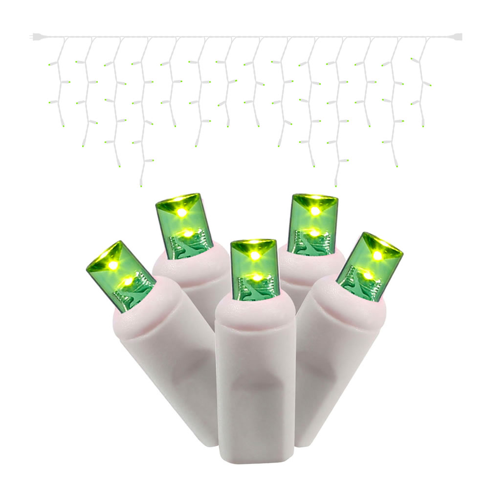 Vickerman - 70 Wide Angle LED Icicle Light on White Wire, 9' Christmas Single Mold Light Strand ,   - , - Image 14