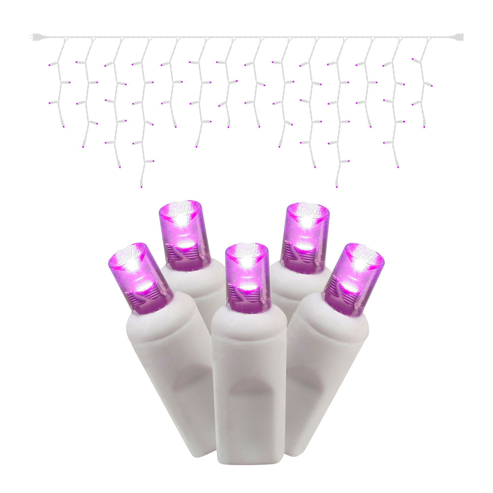 Vickerman - 70 Wide Angle LED Icicle Light on White Wire, 9' Christmas Single Mold Light Strand ,   - , - Image 23