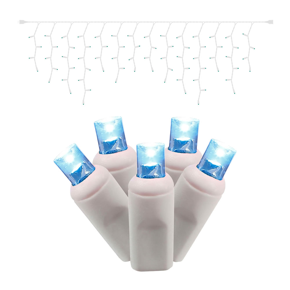 Vickerman - 70 Wide Angle LED Icicle Light on White Wire, 9' Christmas Single Mold Light Strand ,   - , - Image 29