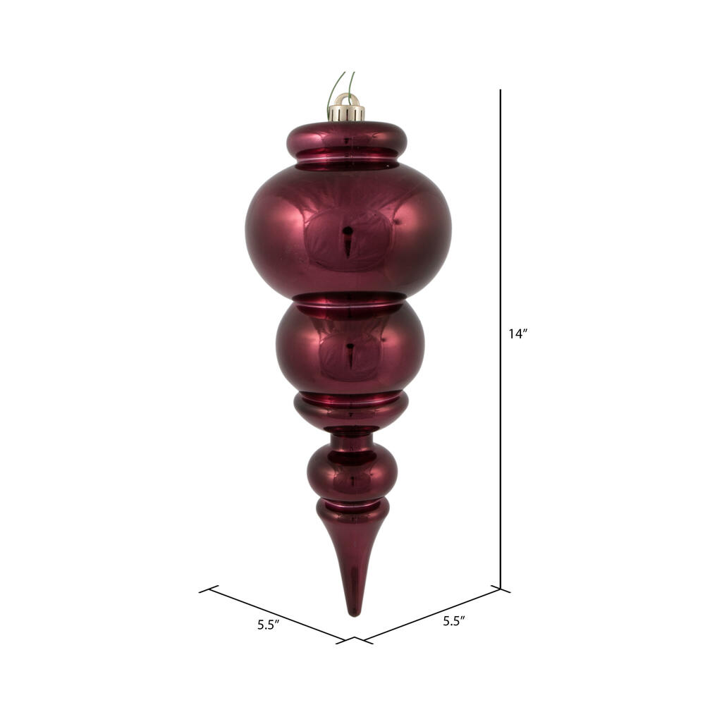 Vickerman - Finial Christmas Ornament UV Treated with Drilled and Wired Cap - Image 39