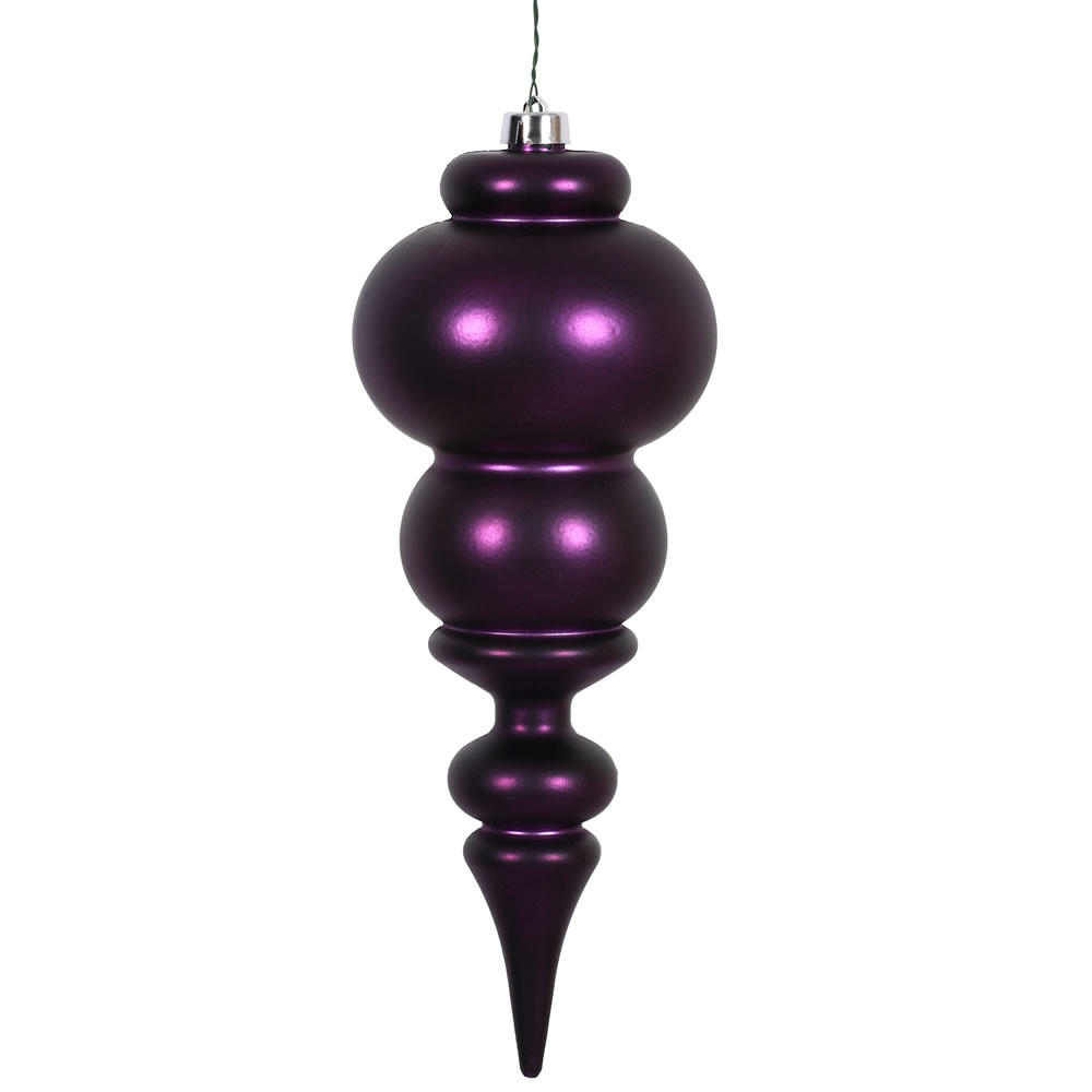 Vickerman - Finial Christmas Ornament UV Treated with Drilled and Wired Cap - Image 2