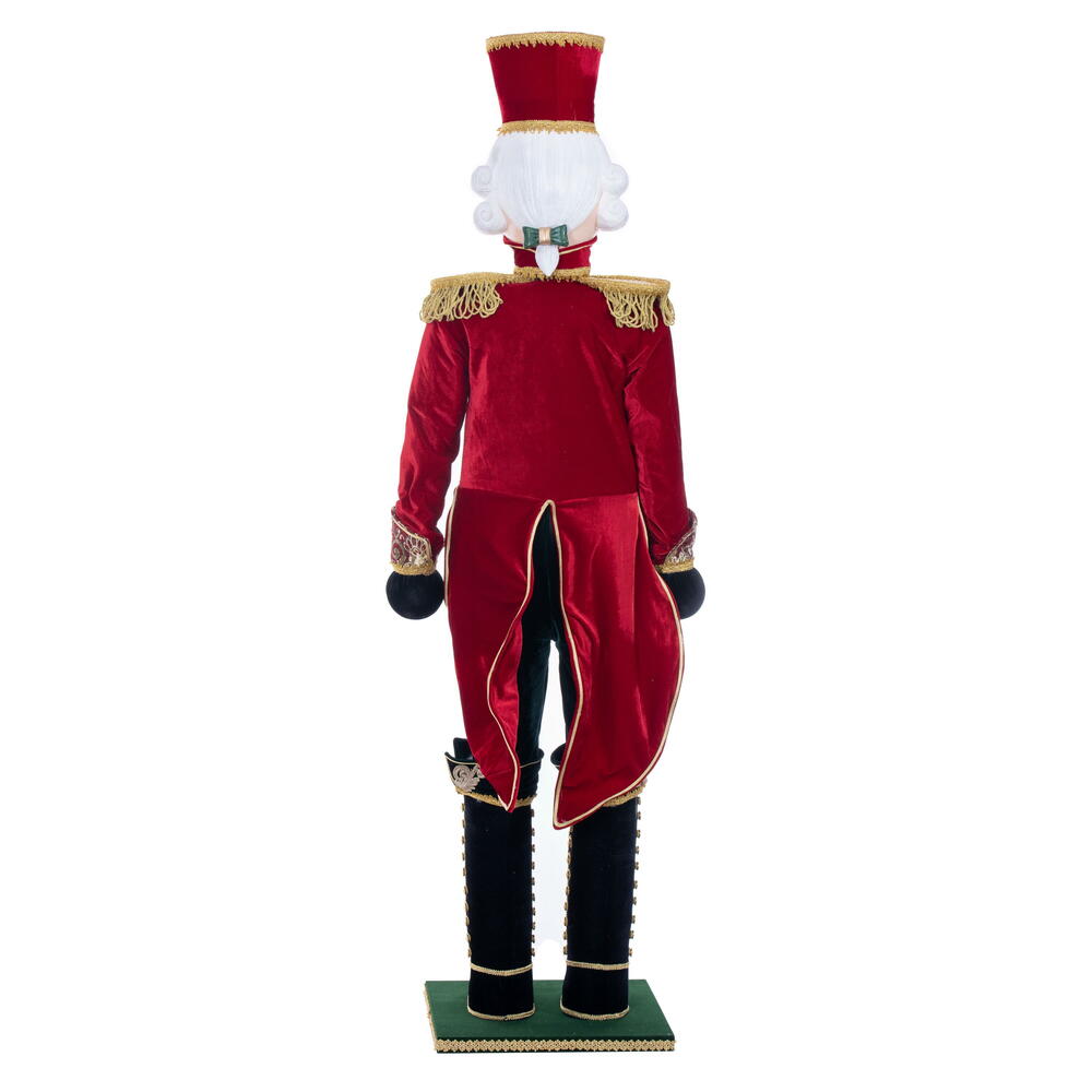 Vickerman - Red Velvet Standing Nutcracker Doll , Multicolored - Image 2
