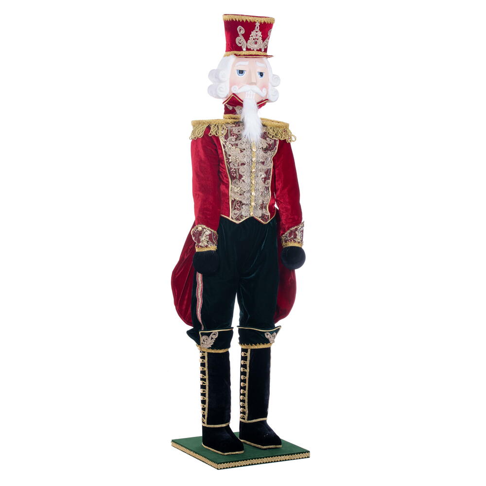 Vickerman - Red Velvet Standing Nutcracker Doll , Multicolored - Image 3