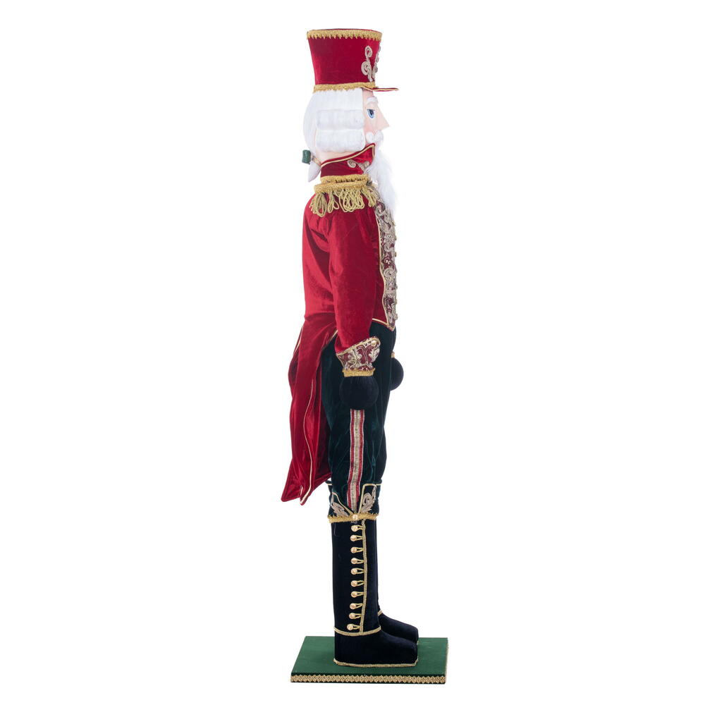Vickerman - Red Velvet Standing Nutcracker Doll , Multicolored - Image 5